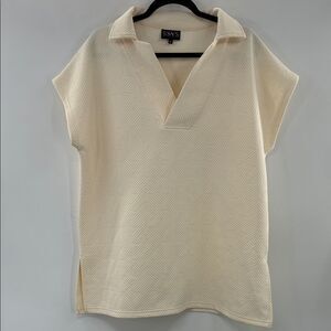3For$20 SSYS The Lable Cream Textured Sleeveless Women's Top size M
